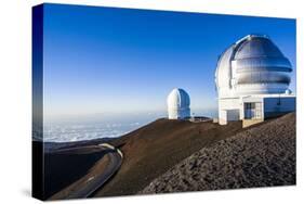 Observatory on Mauna Kea, Big Island, Hawaii, United States of America, Pacific-Michael-Stretched Canvas