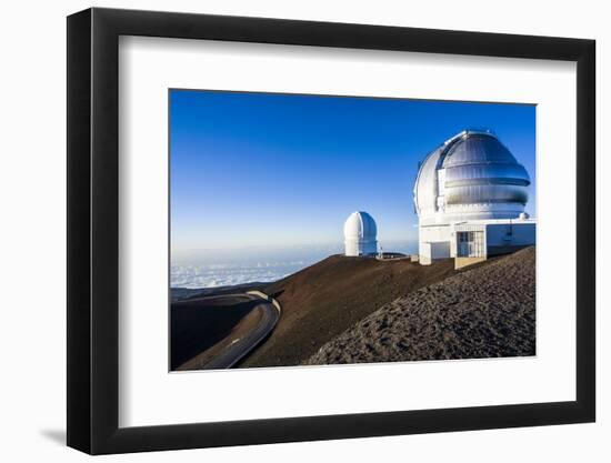 Observatory on Mauna Kea, Big Island, Hawaii, United States of America, Pacific-Michael-Framed Photographic Print