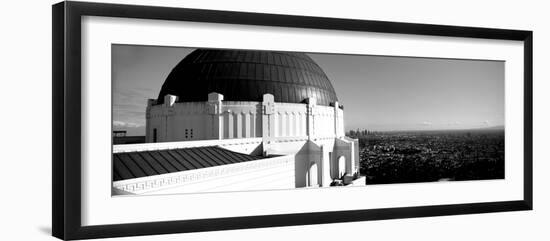 Observatory with Cityscape in the Background, Griffith Park Observatory, Los Angeles-null-Framed Photographic Print