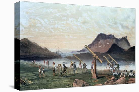 Observing a Total Solar Eclipse, 1851-null-Stretched Canvas