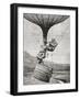 Observing the Enemy from a Military Balloon During the Second Boer War-Louis Creswicke-Framed Giclee Print