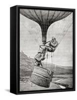 Observing the Enemy from a Military Balloon During the Second Boer War-Louis Creswicke-Framed Stretched Canvas