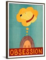 Obsession Yellow-Stephen Huneck-Framed Premium Giclee Print