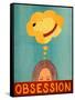 Obsession Yellow-Stephen Huneck-Framed Stretched Canvas