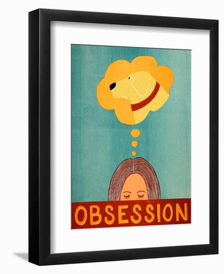 Obsession Yellow-Stephen Huneck-Framed Premium Giclee Print