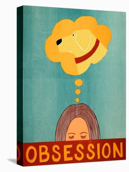 Obsession Yellow-Stephen Huneck-Stretched Canvas