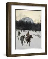 Obsidian Mountain in Yellowstone, 1895-Henry F. Farny-Framed Giclee Print