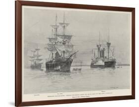 Obsolete Battle-Ships, Vessels Discarded from the Royal Navy by the King's Command-Henry Charles Seppings Wright-Framed Giclee Print