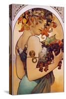 Obst, 1897-Alphonse Mucha-Stretched Canvas