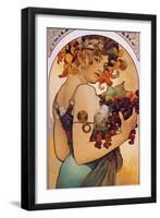 Obst, 1897-Alphonse Mucha-Framed Giclee Print