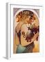 Obst, 1897-Alphonse Mucha-Framed Giclee Print