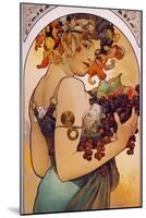 Obst, 1897-Alphonse Mucha-Mounted Giclee Print