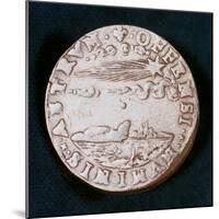 Obverse of a Medal Commemorating the Bright Comet of 1577-null-Mounted Photographic Print