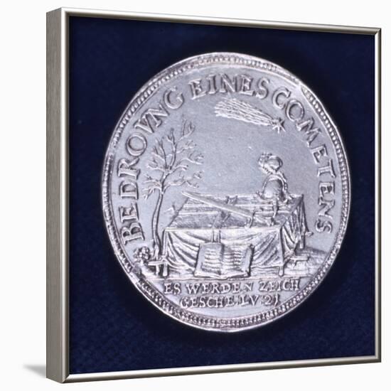 Obverse of a Medal Commemorating the Brilliant Comet of November 1618-null-Framed Photographic Print