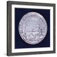 Obverse of a Medal Commemorating the Brilliant Comet of November 1618-null-Framed Photographic Print