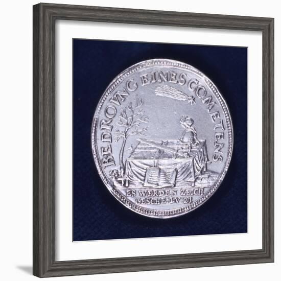 Obverse of a Medal Commemorating the Brilliant Comet of November 1618-null-Framed Photographic Print