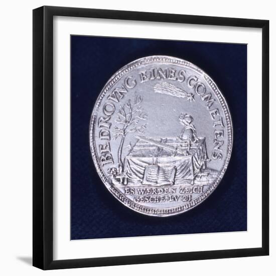 Obverse of a Medal Commemorating the Brilliant Comet of November 1618-null-Framed Photographic Print