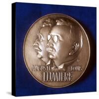 Obverse of Medal Commemorating 50 Years of Cinematography by the Lumiere Brothers, 1945-null-Stretched Canvas