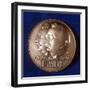 Obverse of Medal Commemorating 50 Years of Cinematography by the Lumiere Brothers, 1945-null-Framed Photographic Print