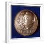 Obverse of Medal Commemorating 50 Years of Cinematography by the Lumiere Brothers, 1945-null-Framed Photographic Print