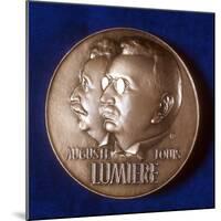 Obverse of Medal Commemorating 50 Years of Cinematography by the Lumiere Brothers, 1945-null-Mounted Photographic Print