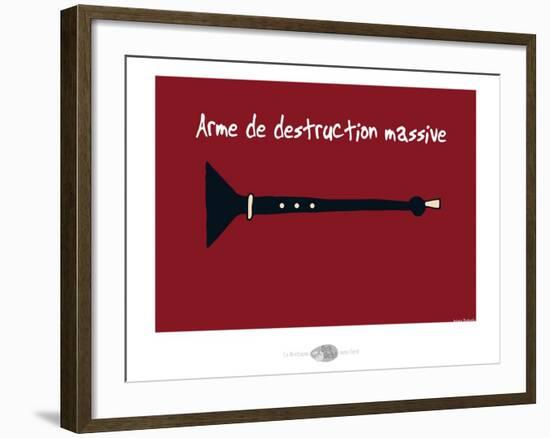 Oc'h oc'h. - Arme de destruction massive-Sylvain Bichicchi-Framed Art Print