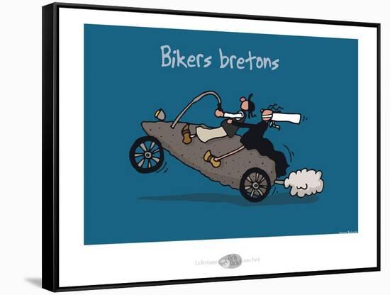 Oc'h oc'h. - Bikers bretons-Sylvain Bichicchi-Framed Stretched Canvas