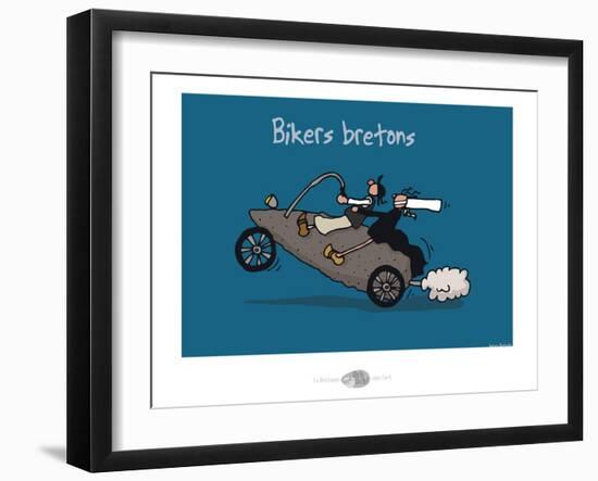 Oc'h oc'h. - Bikers bretons-Sylvain Bichicchi-Framed Art Print