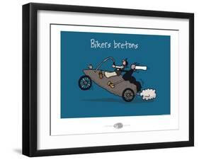 Oc'h oc'h. - Bikers bretons-Sylvain Bichicchi-Framed Art Print