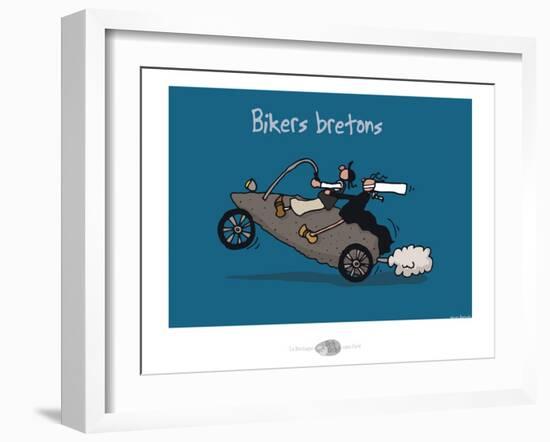 Oc'h oc'h. - Bikers bretons-Sylvain Bichicchi-Framed Art Print