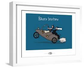 Oc'h oc'h. - Bikers bretons-Sylvain Bichicchi-Framed Art Print