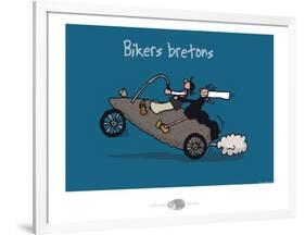 Oc'h oc'h. - Bikers bretons-Sylvain Bichicchi-Framed Art Print