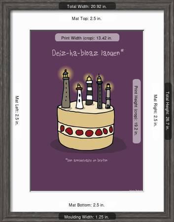 Oc H Oc H Bon Anniversaire Breton Posters Sylvain Bichicchi Allposters Com
