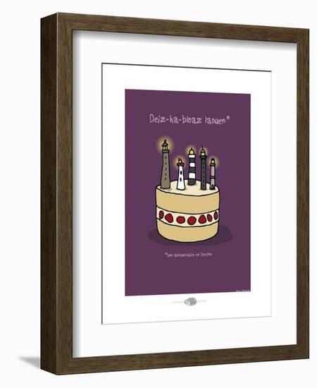 Oc'h oc'h. - Bon anniversaire breton-Sylvain Bichicchi-Framed Art Print