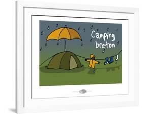 Oc'h oc'h. - Camping breton-Sylvain Bichicchi-Framed Art Print