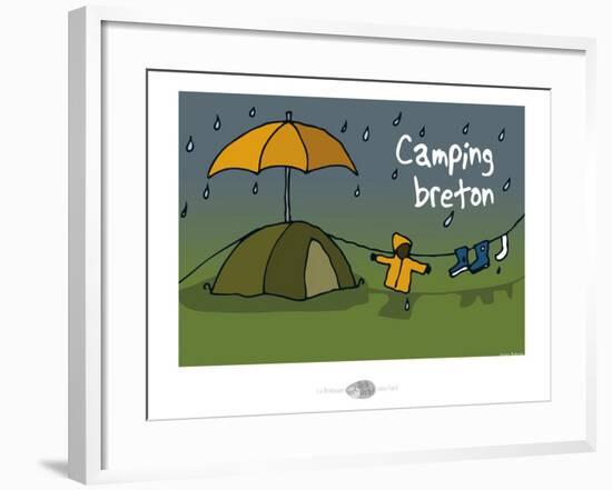 Oc'h oc'h. - Camping breton-Sylvain Bichicchi-Framed Art Print