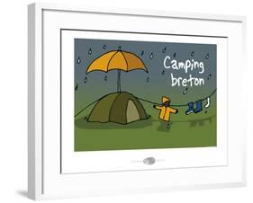 Oc'h oc'h. - Camping breton-Sylvain Bichicchi-Framed Art Print