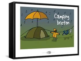 Oc'h oc'h. - Camping breton-Sylvain Bichicchi-Framed Stretched Canvas