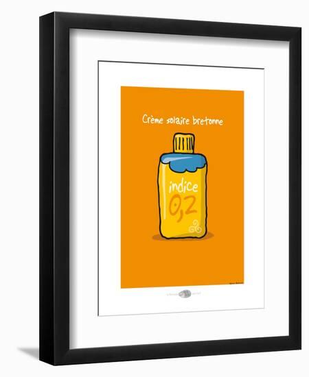 Oc'h oc'h. - Crème solaire bretonne-Sylvain Bichicchi-Framed Art Print