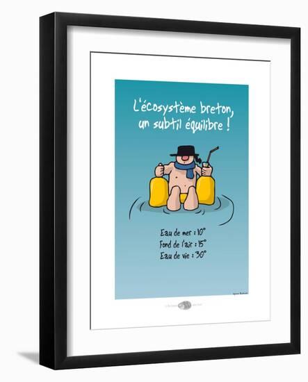 Oc'h oc'h. - Écosystème breton-Sylvain Bichicchi-Framed Art Print