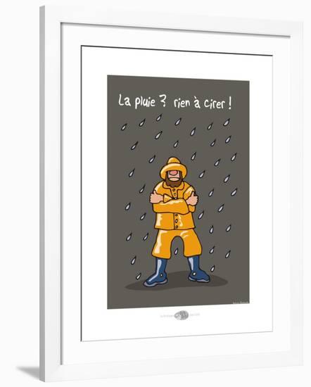 Oc'h oc'h. - La pluie, rien à cirer !-Sylvain Bichicchi-Framed Art Print