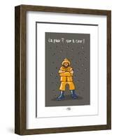 Oc'h oc'h. - La pluie, rien à cirer !-Sylvain Bichicchi-Framed Art Print