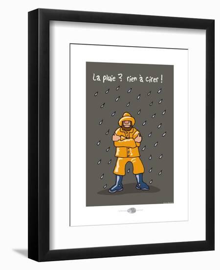 Oc'h oc'h. - La pluie, rien à cirer !-Sylvain Bichicchi-Framed Art Print