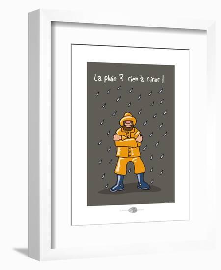 Oc'h oc'h. - La pluie, rien à cirer !-Sylvain Bichicchi-Framed Art Print