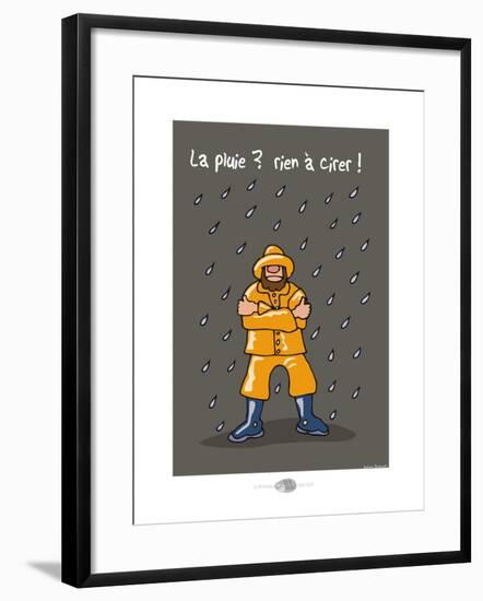 Oc'h oc'h. - La pluie, rien à cirer !-Sylvain Bichicchi-Framed Art Print