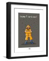 Oc'h oc'h. - La pluie, rien à cirer !-Sylvain Bichicchi-Framed Art Print