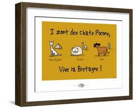 Oc'h oc'h. - Les chats Porons-Sylvain Bichicchi-Framed Art Print