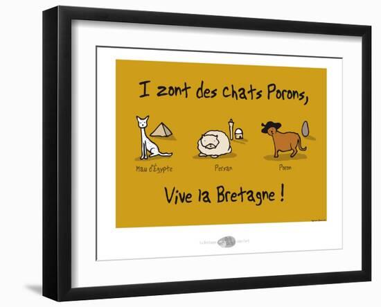 Oc'h oc'h. - Les chats Porons-Sylvain Bichicchi-Framed Art Print