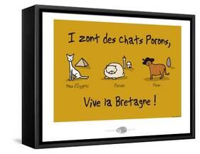 Oc'h oc'h. - Les chats Porons-Sylvain Bichicchi-Framed Stretched Canvas