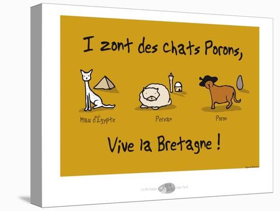 Oc'h oc'h. - Les chats Porons-Sylvain Bichicchi-Stretched Canvas